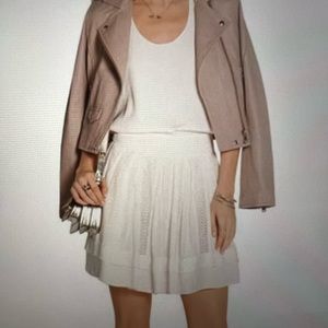 IRO Ginny Cotton Lace Skirt in White Size 36